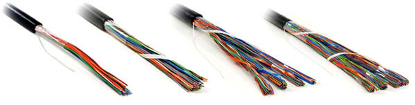 Кабель UUTP100-C3-S24-OUT-PE-BK (UTP100-C3-SOLID-OUTDOOR)  витая пара U/UTP, категория 3, 100 пар (24 AWG), одножил., внешний, черн. Hyperline