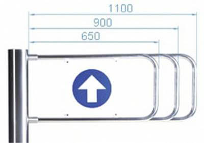 Створка AG-1100 (длиной 1100 мм для стойки калитки PERCo-WMD-05) PERCo