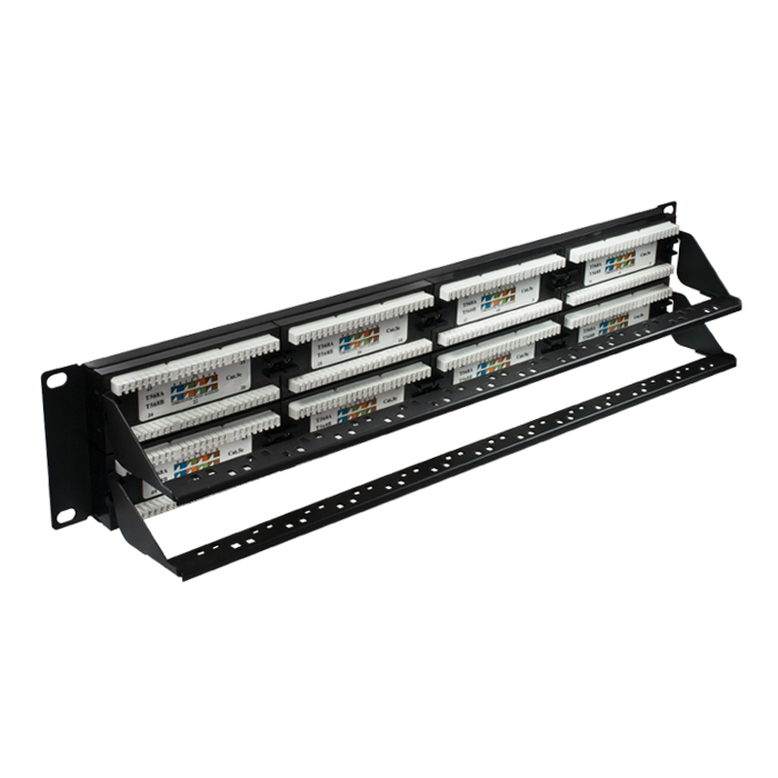 Патч-панель 10-0405 19", 48хRJ-45, UTP, Cat.5e, 2U, SUPR