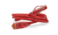 Патч-корд PC-LPM-UTP-RJ45-RJ45-C5e-0.3M-LSZH-RD U/UTP, Cat.5е (100% Fluke Component Tested), LSZH, 0.3 м, красный Hyperline
