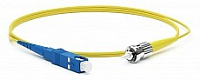 Патч-корд FC-S2-9-SC/UR-ST/UR-H-5M-LSZH-YL SM 9/125 (OS2), SC/UPC-ST/UPC, 2.0 мм, simplex,  5 м Hyperline